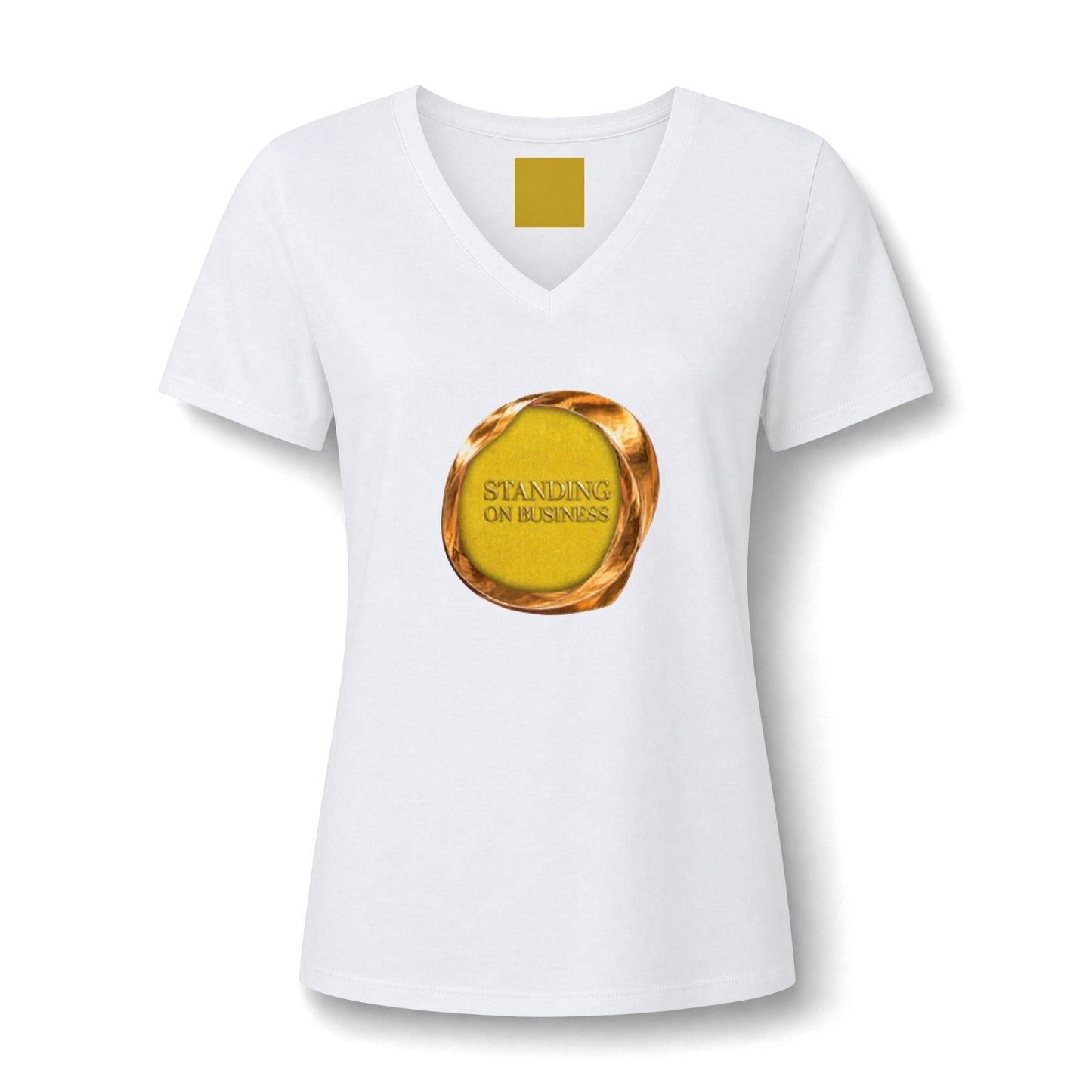 'Standing on Business' Gold Wax Seal Graphic Tee