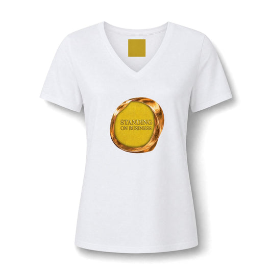'Standing on Business' Gold Wax Seal Graphic Tee