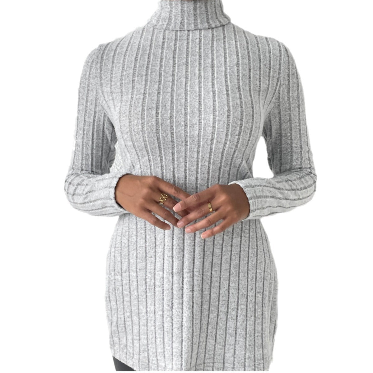 Women's Turtleneck Pullover Clothing Sweater