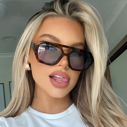 Ins Big Frame Leopard Sunglasses Summer Sunshade