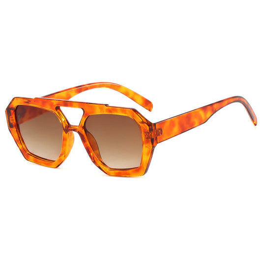 Ins Big Frame Leopard Sunglasses Summer Sunshade