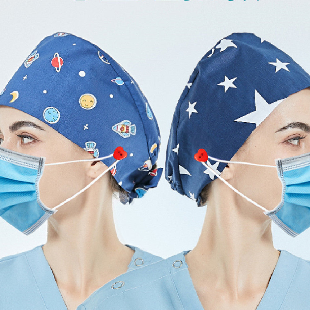 Cotton Surgical  Unisex  Doctor/Nurse Caps