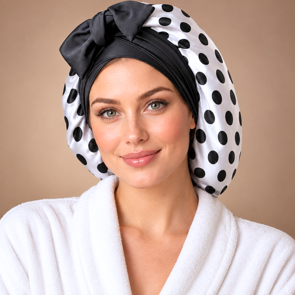 Satin Hair Bonnet for Sleeping – Adjustable Stretch Tie